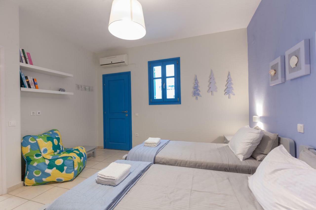 Just Blue With Amazing Sea Views In Piso Livadi Villa Exterior photo