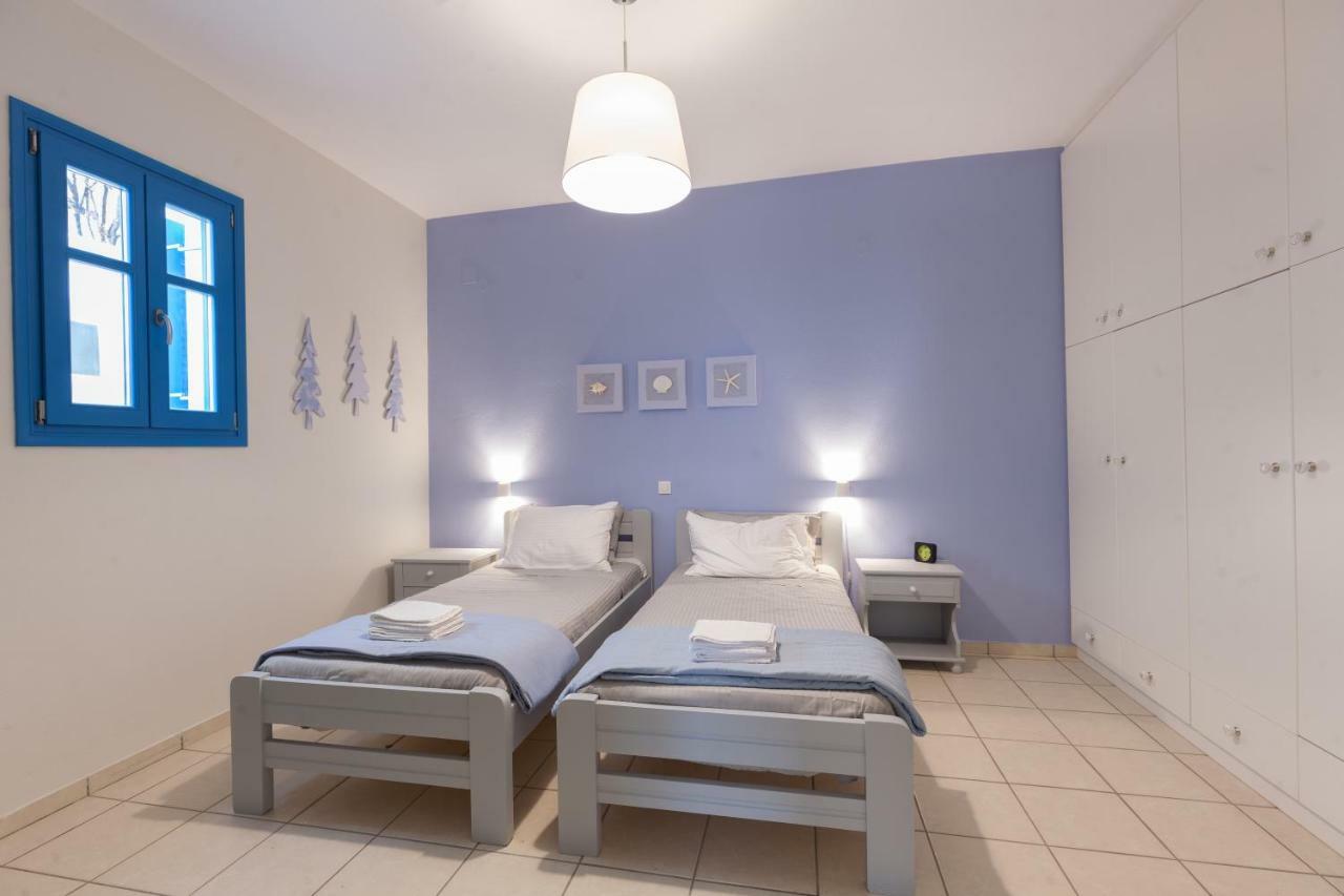 Just Blue With Amazing Sea Views In Piso Livadi Villa Exterior photo