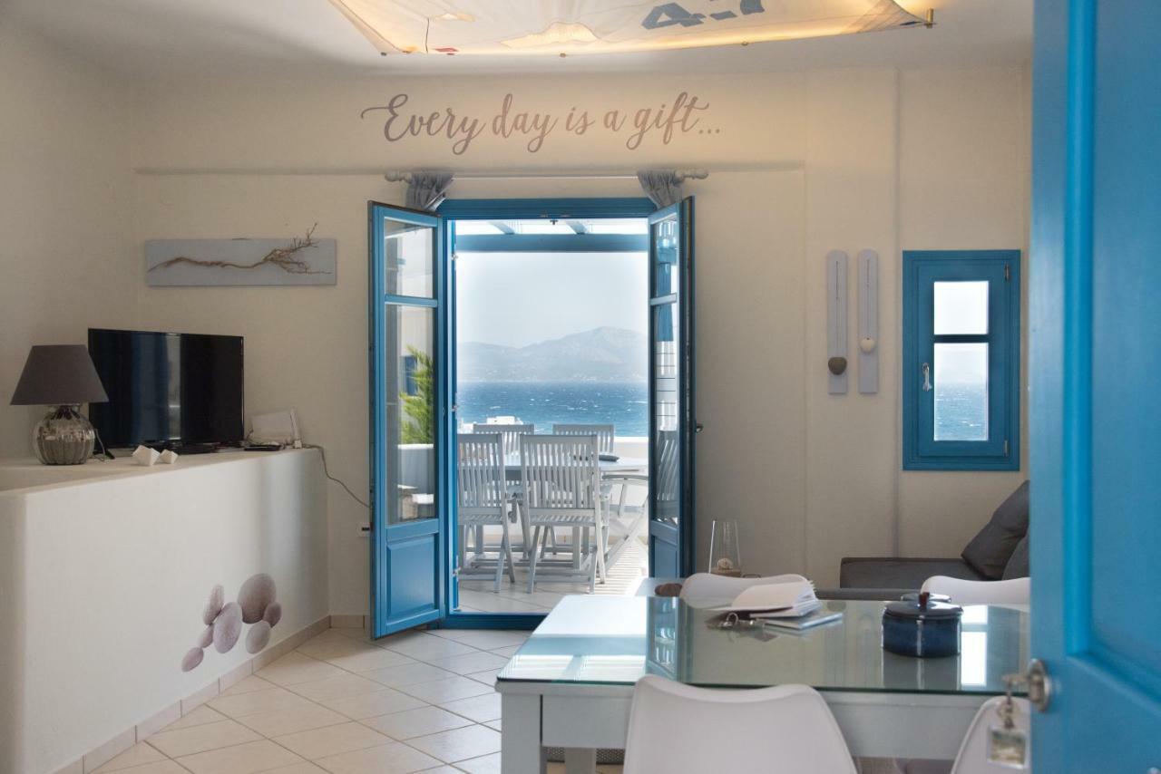 Just Blue With Amazing Sea Views In Piso Livadi Villa Exterior photo