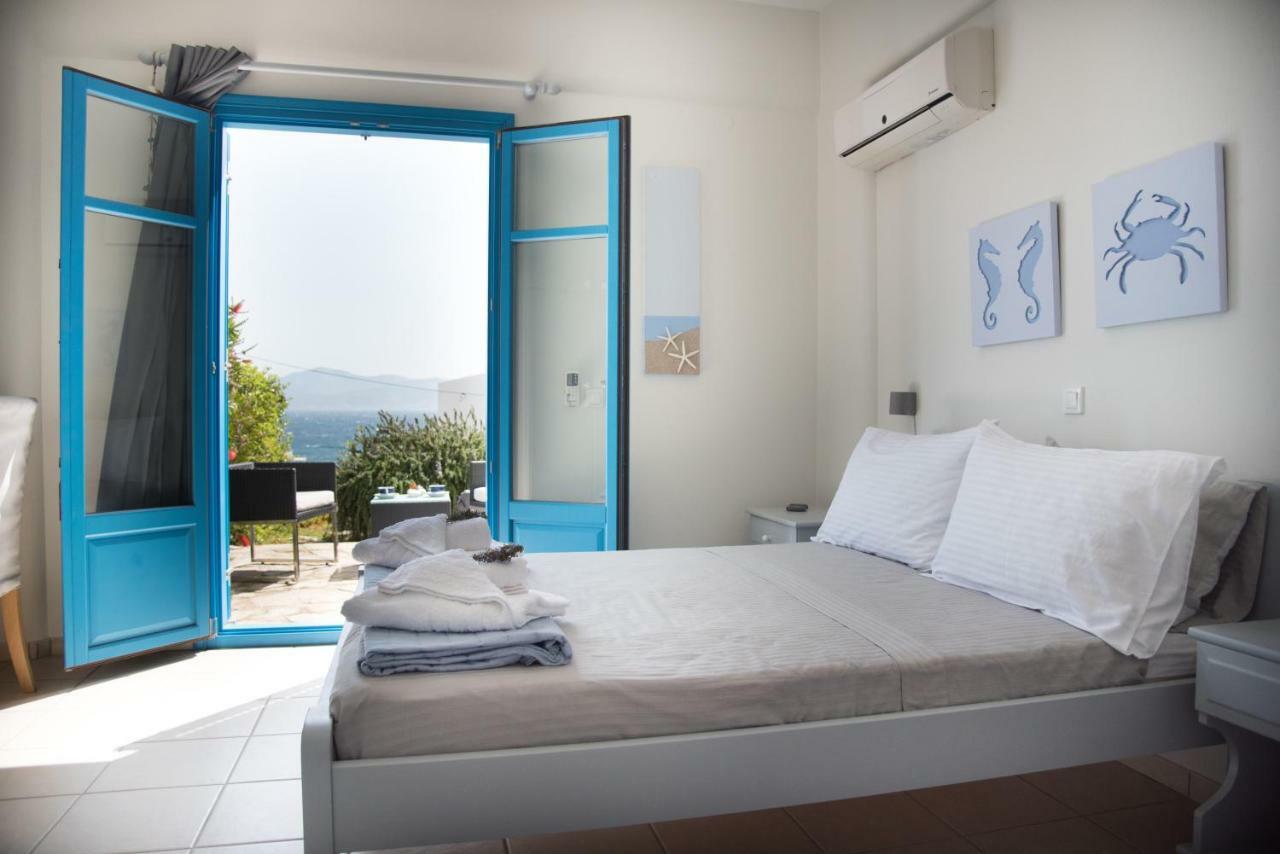 Just Blue With Amazing Sea Views In Piso Livadi Villa Exterior photo