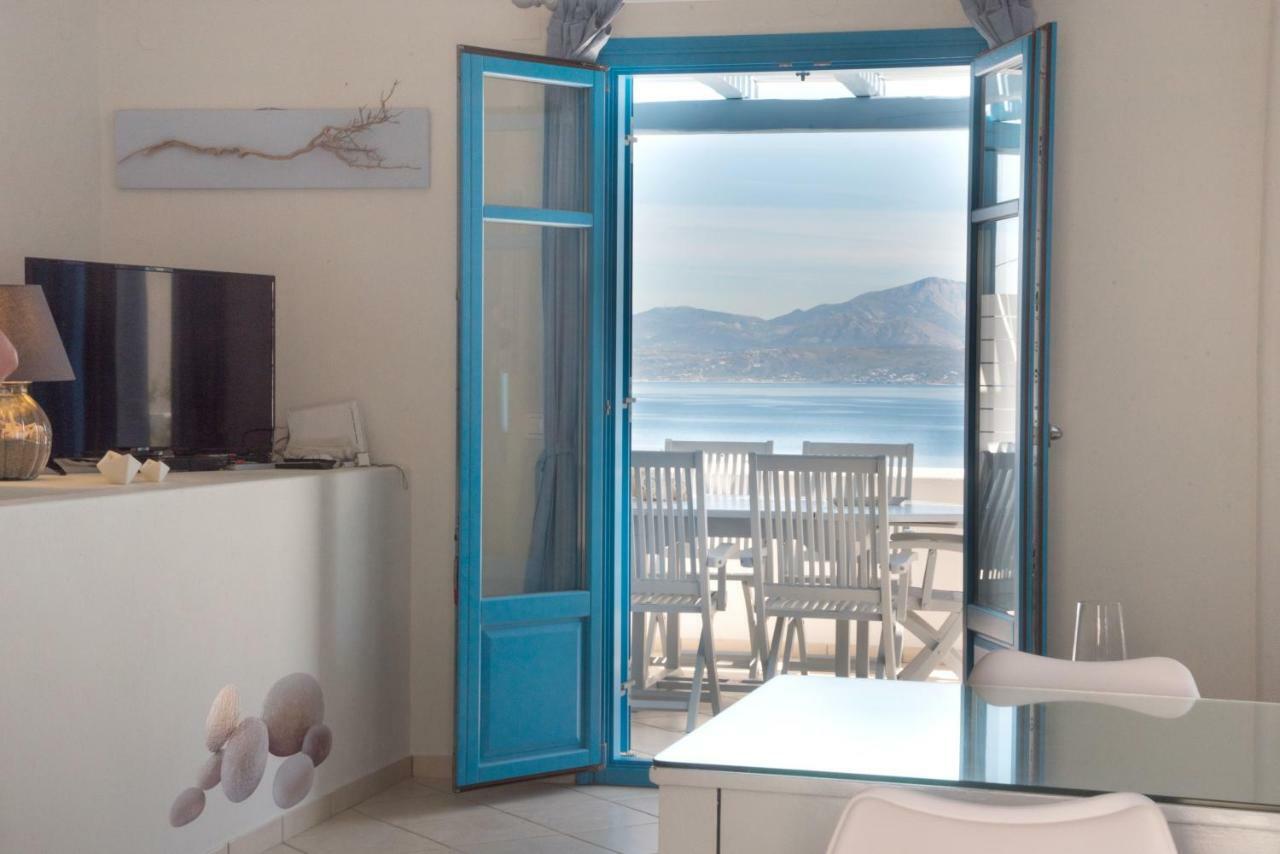 Just Blue With Amazing Sea Views In Piso Livadi Villa Exterior photo